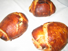 Petits pains briochés au chocolat