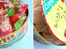 Piquillos farcis d'une salade de thon