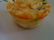 Soufflé de courgette au parmesan