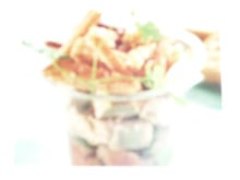 Verrine mousse de foie gras accompagnée de sa poêlée