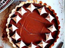 Tarte au chocolat façon 'Bounty'