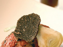 Tartare de bazadaise truffé et pommes de terre