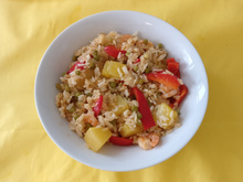 Riz sauté à l'ananas