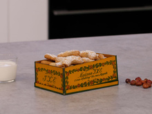 Biscuits aux noisettes façon croissants de lune