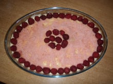 Tiramisu aux Framboises et biscuite rose de Reims