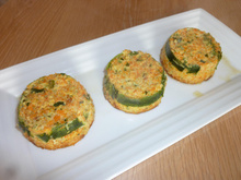 Timbales aux carottes et aux courgettes