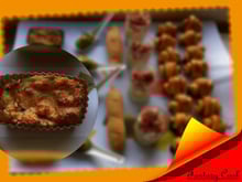 Mini cakes oignons lardons