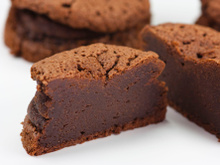 Fondant au chocolat et aux noisettes sans beurre et sans gluten