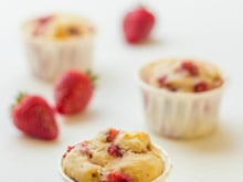 Muffins aux fraises à l'huile d'olive