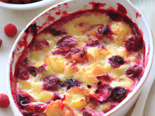Fruits rouges en gratin léger