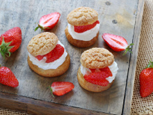 Choux fraises du Périgord IGP et chantilly