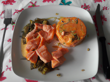 Timbale aux deux saumons