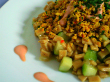 Crozetto thaï au surimi et poulet