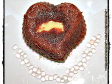 Cœur fondant au chocolat blanc