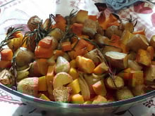 Gratin de Ratte du Touquet au potiron