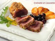 Mini-rôti d'agneau pané aux noisettes