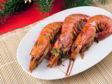 Crevettes rouges d'Argentine sautées