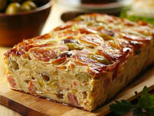 Cake aux olives vertes et au surimi