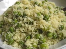Couscous au beurre petits pois et ou couscous au beurre