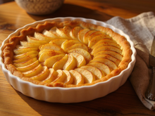 Tarte aux pommes sur pâte brisée