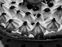 Cake en noir et blanc