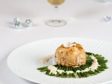 Paupiettes de dinde farcies aux champignons et jambon, Haricots Verts extra-fins