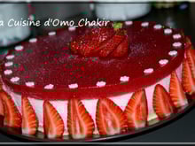 Entremet fraise citron vert au philadelphia et spéculoos