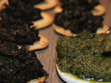 Tapenades verte et noire