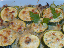 Gratin de courgettes au roquefort facile