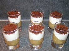 Verrines pomme / poire / speculos