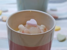 Panna cotta italienne à la rose