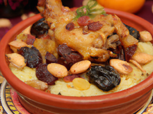 Tajine poulet raisins secs blancs