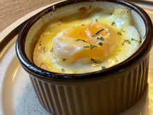 Œuf cocotte au reblochon