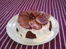 Moelleux choco-banane super déco