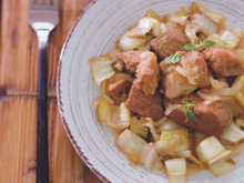 Sauté de porc et Endives à la bière ambrée