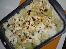 Gratin de courgettes au chèvre