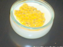 Panacotta aux fruits exotique
