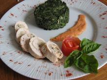 Roulade de volaille farcie