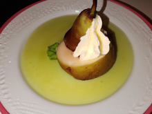 Poire chartreuse à la crème