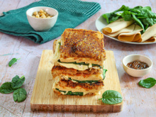 Grilled cheese aux tranches végé pois chiches