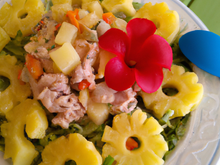 Salade de pâtes au thon et ananas