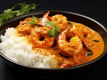 Crevettes au curry