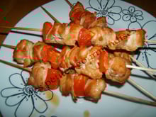 Brochettes de dinde à la sauce sojà