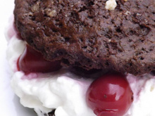 Minis shortcakes façon fôret noire au cottage cheese