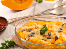 Gratin de potiron au comté