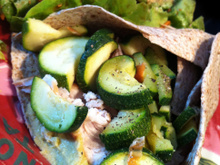 Burrito Libanais Hummus/Poulet et Courgettes !