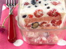 Tiramisu au pain de mie et fruits rouges