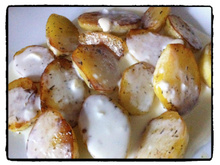Pommes de terre aux herbes, sauce caprice des dieux