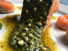 Saumon au pesto