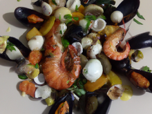 Fruits de mer aux légumes